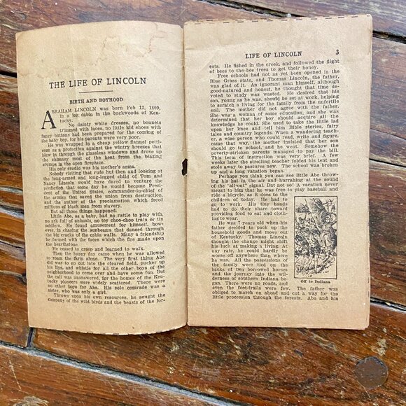 Abraham Lincoln The Story Of His Life By The Boston Sunday Globe 1909 "Original" - Picture 6 of 7